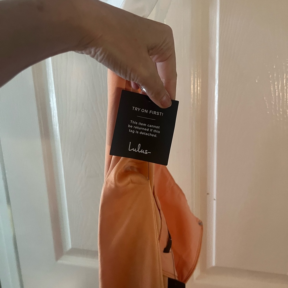 Orange and white lulus dress - Picture 5 of 7